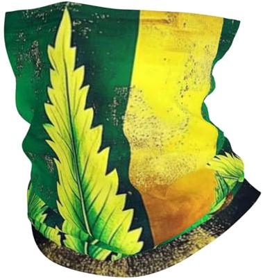 3D-reaktives Kopftuch mit Rasta-Blättern, Stirnband, Handtuch für Herren und Damen, multifunktionale Sportmaske