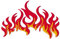 Patch, Aufnäher, Flamme, bestickt, zum Aufbügeln, Flammen