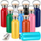 10 Pieces Stainless Steel Sports Water Bottles Bulk 17oz Double Wall Insulated Bottle with Handle and Wooden Leakproof Lid Metal Water Bottle Outdoor for Cyclists Runners Hikers DIY Gift, 10 Colors
