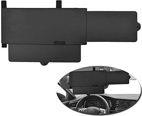 Visera Coche, antideslumbrante, Ajustable, antideslumbrante, Parasol para Coche, antirayos UV, extensión para el Asiento Delantero, Conductor y Pasajero