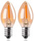 Genixgreen C7 LED ampoule E14 Edison ampoule 0.5W lampe de nuit incandescente remplacement 5 W ampoule, 2200k blanc chaud Vintage décoration de Noël ampoule, non dimmable, 2 PCS