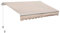 Outsunny Tenda da Sole a Caduta per Esterno, Tenda Parasole a Bracci Avvolgibile con Apertura a Manovella, 295x200 cm, Beige