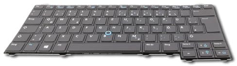 Dell Latitude E5440 Original Tastatur – Ergonomisches QWERTZ-Layout, Beleuchtete Tasten, Integrierter TrackPoint, Schwarz, Deutsche Version