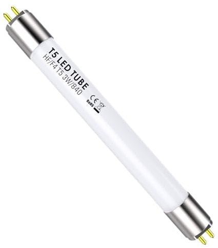 IHYCTV evg LED Röhre t5 135mm 3W 390Lm 4000K, T5 tube led leuchtstoffröhre-ersatz für klassische g5 evg F4T5 mini leuchtstoffröhren L4w 150mm(Speziell für ersatz küchenbeleuchtung T5 4w) 1 Stück