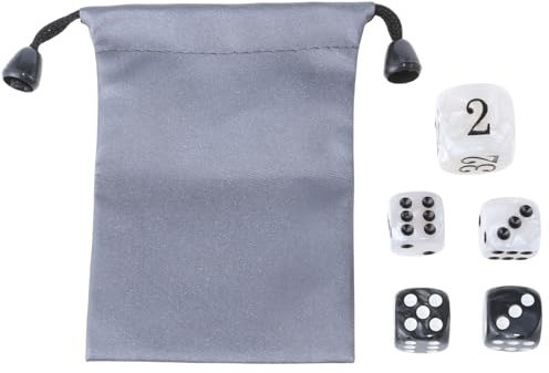 Ldabrye 1 Set Di Acrilici Backgammon Perle Dadi Set 22mm Raddoppio Cubo E Quattro 16mm Dadi Con Borsa di Immagazzinaggio Accessori Da Gioco