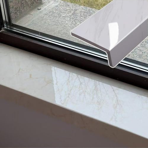 YIYHFKM Banco de Ventana de PVC | W:10/15/20/25/30/35/40CM | mármol | alféizar de Ventana | para Interiores | alféizar de Ventana | Interior | salón | decoración