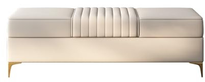 ZKALQECNF Bettbank Eingangsbank, Ottomane for Schlafzimmerende des Bettes, Schlafzimmerbänke for Fußende des Bettes, gepolsterte Bank mit goldenen Beinen Sitzbank Schlafzimmer