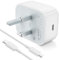 45W USB C Fast Charger for Google Pixel 9a 9 Pro Fold 8 8a 8Pro 7 7a Type C Super Fast Wall Charger Block for iPhone 16 15 Galaxy S25 S24 Travel Power Adapter USB C Phone Charger 3.3ft Charging Cable