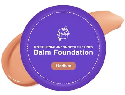 Balm Foundation for Mature Skin, Age-Defying Hydrating Cream Foundation for Older Women, Feuchtigkeitscreme Foundation Balm Aufbauende mittlere Deckkraft (Cocoa)