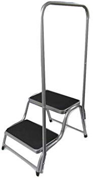 Double Anti Slip Step with Support Handrail (Caravan Motorhome Disabled Aid Assist)