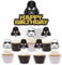 25 Darth Vader Cake Topper Cupcake Toppers Cake Decorations Set for Star Wars Birthday Party Supplies Decorations