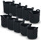 Intirilife 10x Sac de plantation en tissu non tissé 26 litres -7 Gallon- 35 x 30 cm - Cache-pot de plantes avec poignées pour jardin, serre - Bac de plantation Sac de plantation Sac de pommes de terre