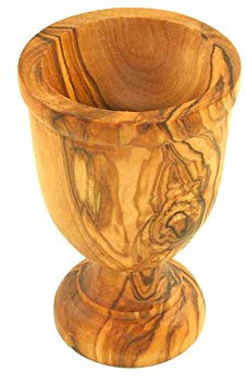 Eierbecher aus Olivenholz, Handgemachte Eierhalter aus Holz für Frühstückseier Elegant