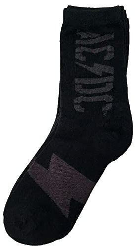 AC DC 3er-Set Socken Gr. 39-42 schwarz rot gelb