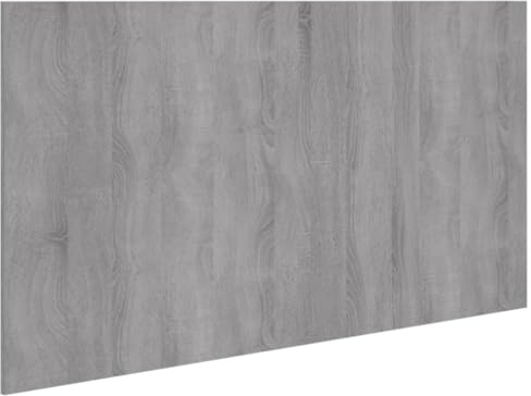 vidaXL Bed Headboard Indoor Home Bedroom Furniture Accessory Decorative Wall Double Bed Panel Header Headboard Grey Sonoma Engineered Wood