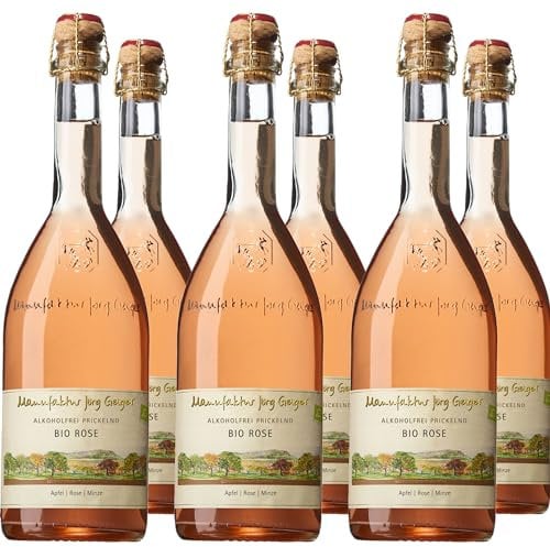 Bio Rose Alkoholfrei Prickelnd, Jörg Geiger, 6er Paket
