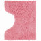 Poligono Tappeto Bagno Microfibra, Tappeto Pelo,Tappetini per Water Forma U 40X50 cm, Morbido, Antiscivolo,ROSA