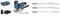 Scie Sauteuse GST 12V-70 2x3,0 Ah LB + Kit de 3x lames de scie sauteuse Expert 'Hardwood 2-Side Clean' (pour Comptoir de cuisine, Panneaux plastifiés, Longueur 117 mm, Accessoire Scie sauteuse)