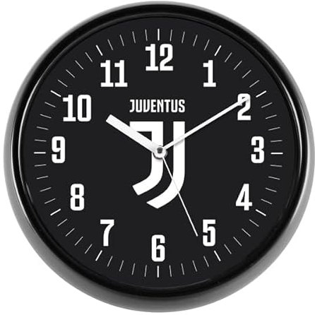 JUVENTUS Kinder und Jungen Orologio da parete Armbanduhr, Schwarz, Taglia Unica