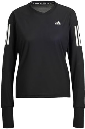adidas Women's Own The Run Long Cuff Sleeve Tee, Black, XL