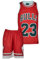 Amdrabola Basketball Kinder Trikot Bausatz, Rot, Komm mit Shorts Basketballfans (176,Rot)