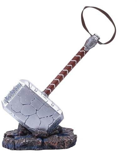 Next Level Prop Replica Cosplay Mighty Thor Norse God Viking Broken Hammer Resin Replica with Base