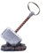 Next Level Prop Replica Cosplay Mighty Thor Norse God Viking Broken Hammer Resin Replica with Base