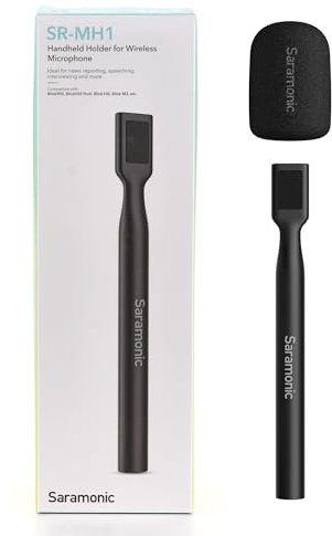 Saramonic SR-MH1 Universal Handheld Holder for 2.4GHz Clip-On Microphone Transmitters w/Windscreen