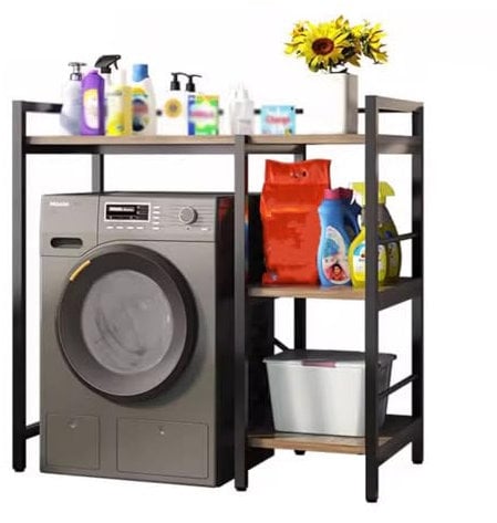 Favourite Integrated cabinet bathroom storage shelf next to washing machine (Size : 90cm)