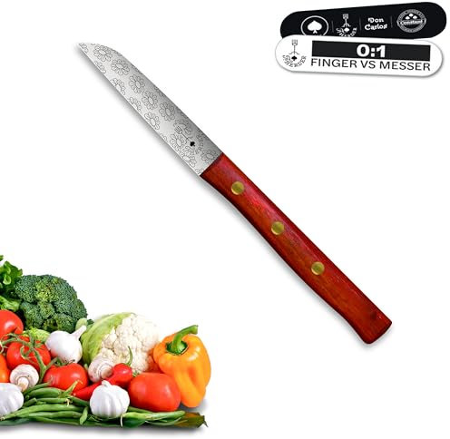Premium Gemüsemesser - Extra Scharf, Allzweckmesser, Solingen, Schälmesser, Küchenmesser, Kneipchen, edler Holzgriff, Rostfrei