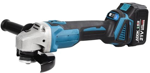 belupai Smerigliatrice angolare senza fili, smerigliatrice angolare 125 mm per batteria Makita 18 V (senza batteria, senza caricabatterie, senza dischi di rettifica)