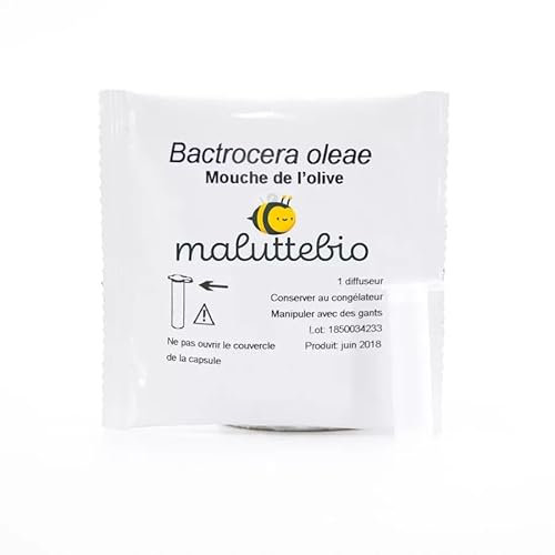 Maluttebio Pheromone Mouche de l’Olive - Traitement Mouche de l’Olive Jusqu’à 10 Semaine - Naturel à Base de substances secrétées par Les Femelles – Compatibles avec piège à phéromones, 100% Efficace
