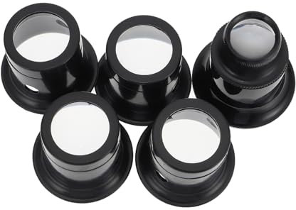 SHERCHPRY 5St Lupe handwerkzeug Magnifying Glass lupas de aumento Professional Handy-Display-Kratzer-Entferner Schmuck Reparaturwerkzeug für Uhren Uhrmacherwerkzeug Augenbinde Anschauen 20x