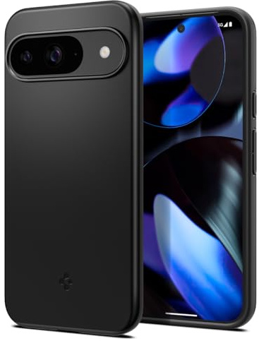 Spigen Thin Fit Hülle für Google Pixel 9 Pro und Pixel 9 [Made for Google] -Schwarz