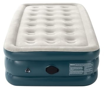 Inflatable Twin/Queen/King Air Mattress with Built in Pump,18 Elevated Durable Blow Up Mattress Quick Inflation/Deflation Inflatable Mattress For Camping, Home, Guest, Travel Cushion, Indoor (Twin)