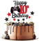 Joyeah Happy 10th Birthday Cake Topper Glitter Video Game Cake Pick Game On Cheers to 10 Years Cake Decoration for Game Theme Happy 10th Birthday Party Supplies Red