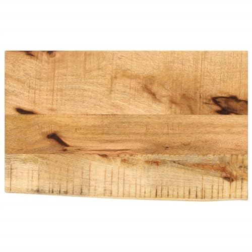 vidaXL Tischplatte 60x30x3,8 cm Baumkante Massivholz Raues Mangoholz