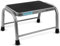HEFTMAN Grey Step Stool - Heavy Duty, Single Caravan Step with Anti-Slip Grooves & Rubber Feet Holds Maximum 150kg - Metal Step Stool for Garden, Home, Motorhome, Hot Tub Steps, Kitchen Step Stool