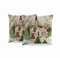 ggaimwf Weihnachts kissenbezüge 40x40cm Retro Wald Kirche Winterlandschaft Kiefer Farbige Kissen Leinenkissen Schlafzimmer Frohe Weihnachten Wohnzimmer Outdoor 2er Set