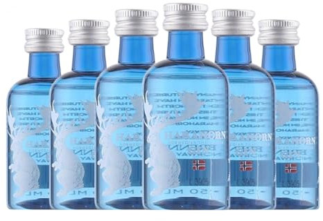 Ginebra Harahorn Small Batch Gin Botellín Miniatura 5 cl (Caja de 6 Botellín Miniatura de 5 cl)