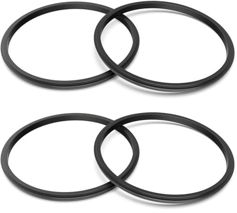 20 oz Rubber Seal Replacement Gasket for Yeti Lid, Leak-Proof O Ring Replacement Compatible with Yeti 20 oz Tumbler, 10/24 oz Mug, 25 oz Straw Mug and 10 oz Lowball, Black, 4 Packs