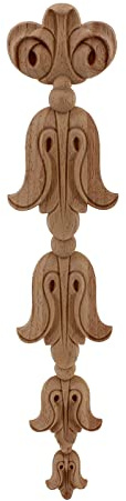 LPAGOLMIX Holzschnitzerei Dekoration Eck-Abziehbild, Floraler Aufkleber, Eckapplikationen, Rahmen, Wand, Türen, Möbel, Holzschnitzerei, dekorative Holzfiguren, Kunsthandwerk