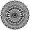 SENTOP HDF0251 Blume des Lebens aus Holz, Mandala-Wandkunst, Geschnitztes Bild an der Wand für den Innenraum, HolzKunst Dekor (Schwarz, 40 cm)