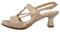 OSVALDO PERICOLI Sandali Donna in Pelle Rosa Cipria con Strass, Tacco Basso 5 cm, 23601