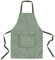 lepni.me Premium Kochschürzen | Kochen Backen Grillen für Haus und Restaurant | Schürzen mit Doppeltasche für Damen und Herren | Küchenschürze (Einstellbar Organic Green Leer)