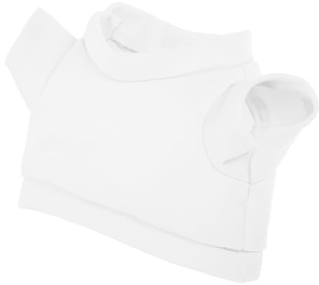 Yardwe DIY Bärenkleidung Für Plüschtiere Weißes T-Shirt Für Stofftiere Für Kreative Designs Leicht Zu Reinigen Für Teddybären Und Andere Kuscheltiere