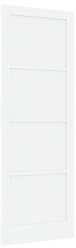 vidaXL Puerta Interior ORKDAL Blanca 83x232x4 cm de Madera Sólida