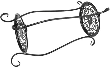 Toyvian étagère de pot de plantes stand de plante moderne étagère à plantes plante d'extérieur représente le patio grand support de pot de fleurs en fer forgé support de pot de plante Noir