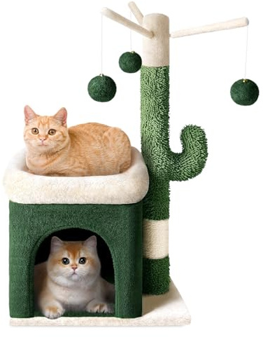 Cat Climbing Frame Cat Tree Cat Nest One Fleece Small Cat Jumping Platform Bell Toy Sisal Column
