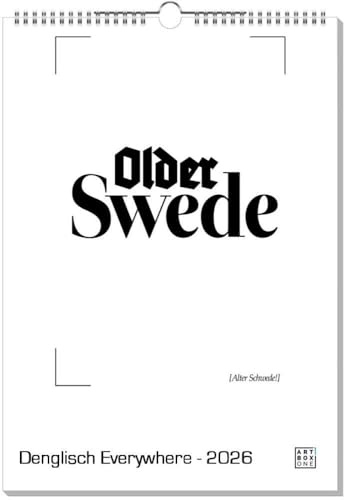 artboxONE Kalender 2026 Denglisch Everywhere Wandkalender A3 2026 Lustig